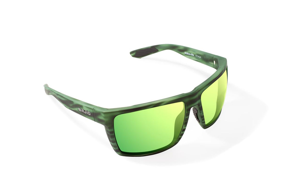 Bajio Stiltsville - Polycarbonate - Green Stripe Matte Green Mirror