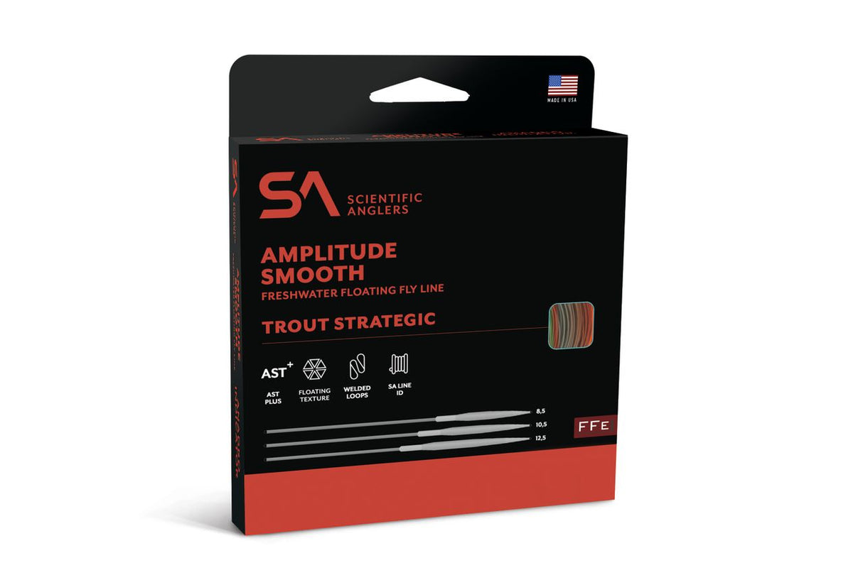Scientific Anglers Amplitude Smooth Trout Strategic 8.5 - Dark Willow/Blaze Orange/Bamboo