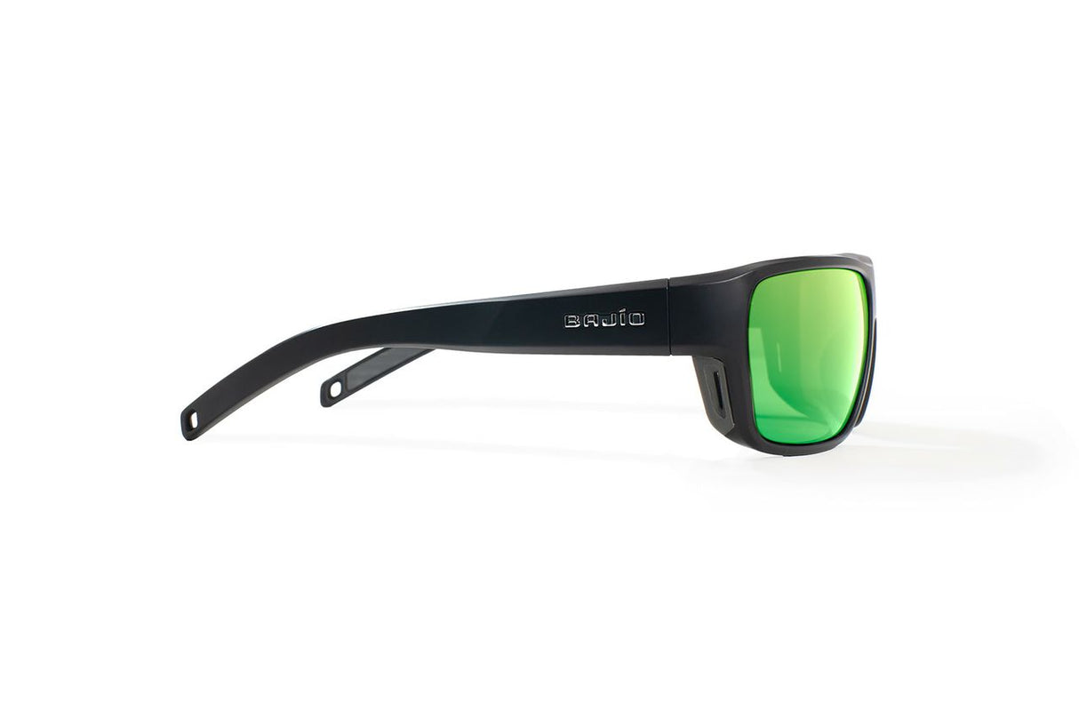 Bajio Rigolets - Polycarbonate - Black Matte Green Mirror