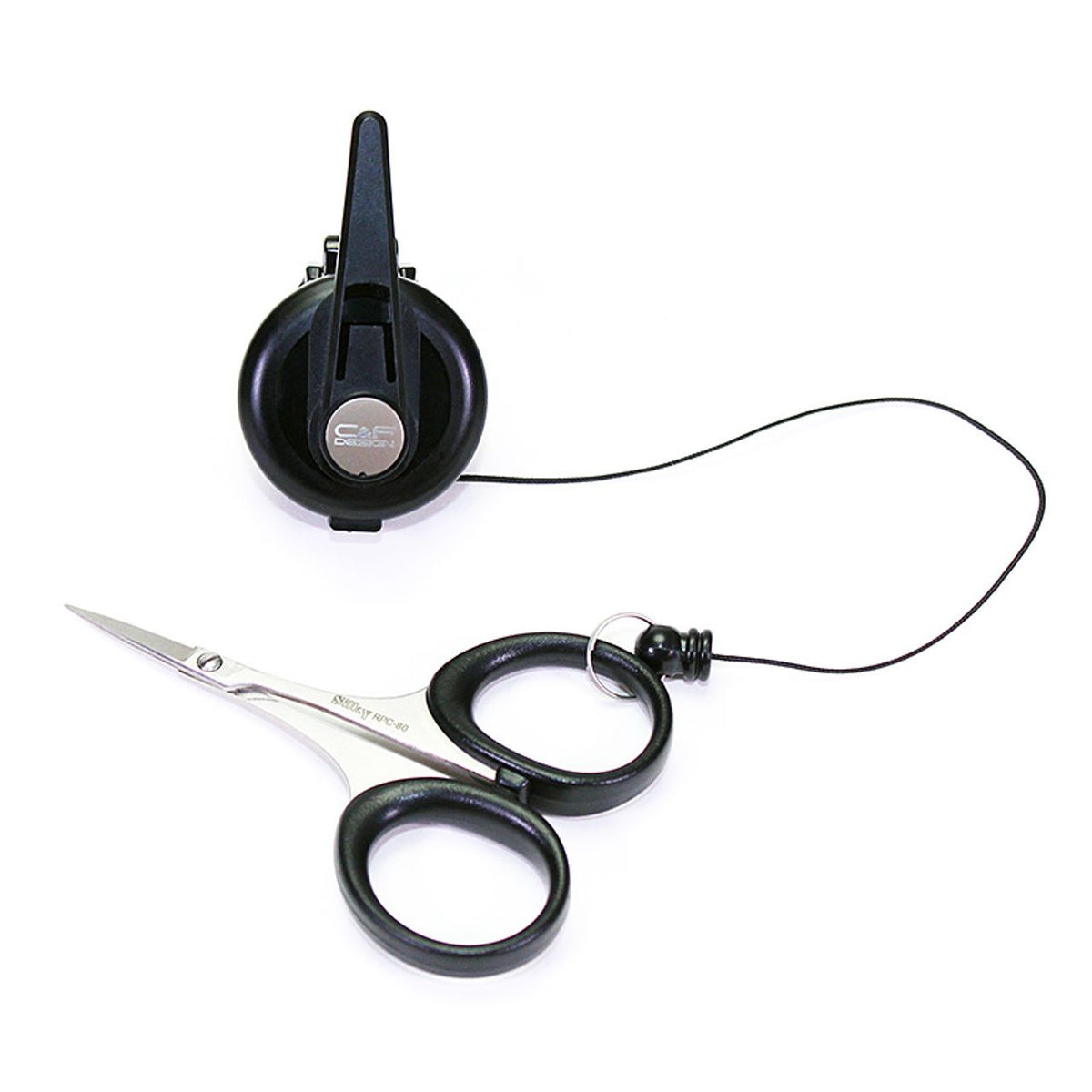 C&F Design Flex Pin-On Reel/Scissors - Smoke