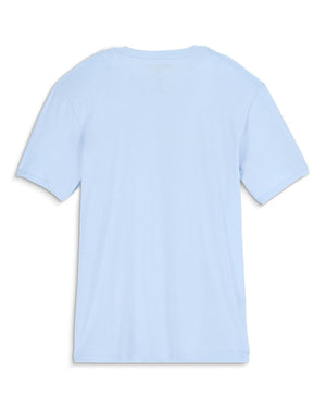 Simms Shroud Fill Logo T-Shirt - Sky Blue
