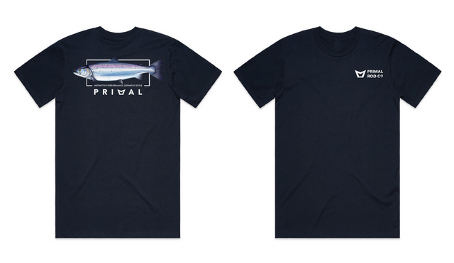 Primal Artist Tee Salmon - Navy