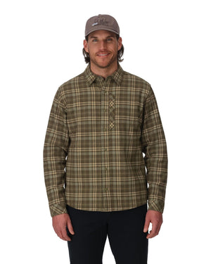 Simms Coldweather Shacket - Schooner Plaid: Loden