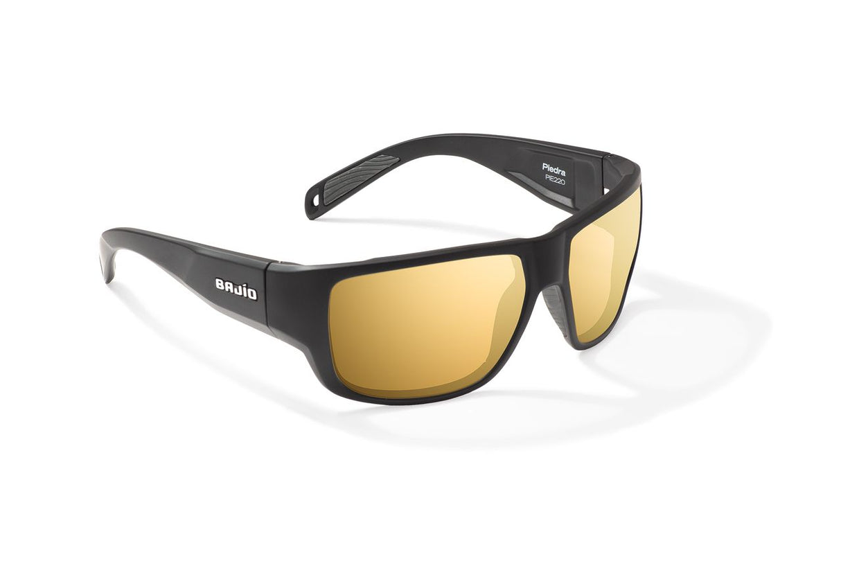 Bajio Piedra - Glass - Black Matte Yellow Mirror