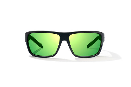 Bajio Rigolets - Polycarbonate - Black Matte Green Mirror