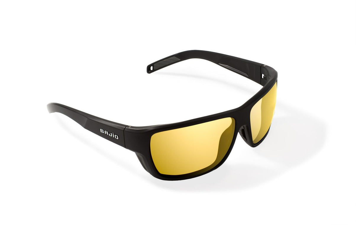 Bajio Rigolets - Glass - Black Matte Yellow Mirror