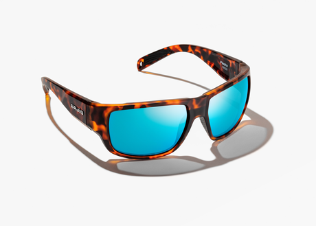 Bajio Piedra - Glass - Dark Tort Matte Blue Mirror