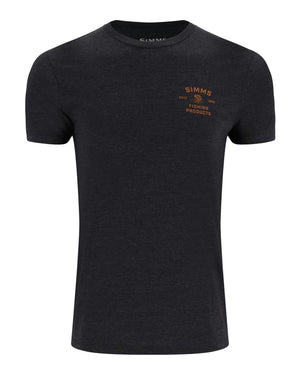 Simms Stacked Bass T-Shirt - Charcoal Heather