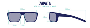 Bajio Zapata - Polycarbonate - Brown Grass Matte Violet Mirror