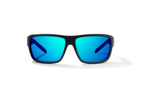 Bajio Rigolets - Glass - Black Matte Blue Mirror