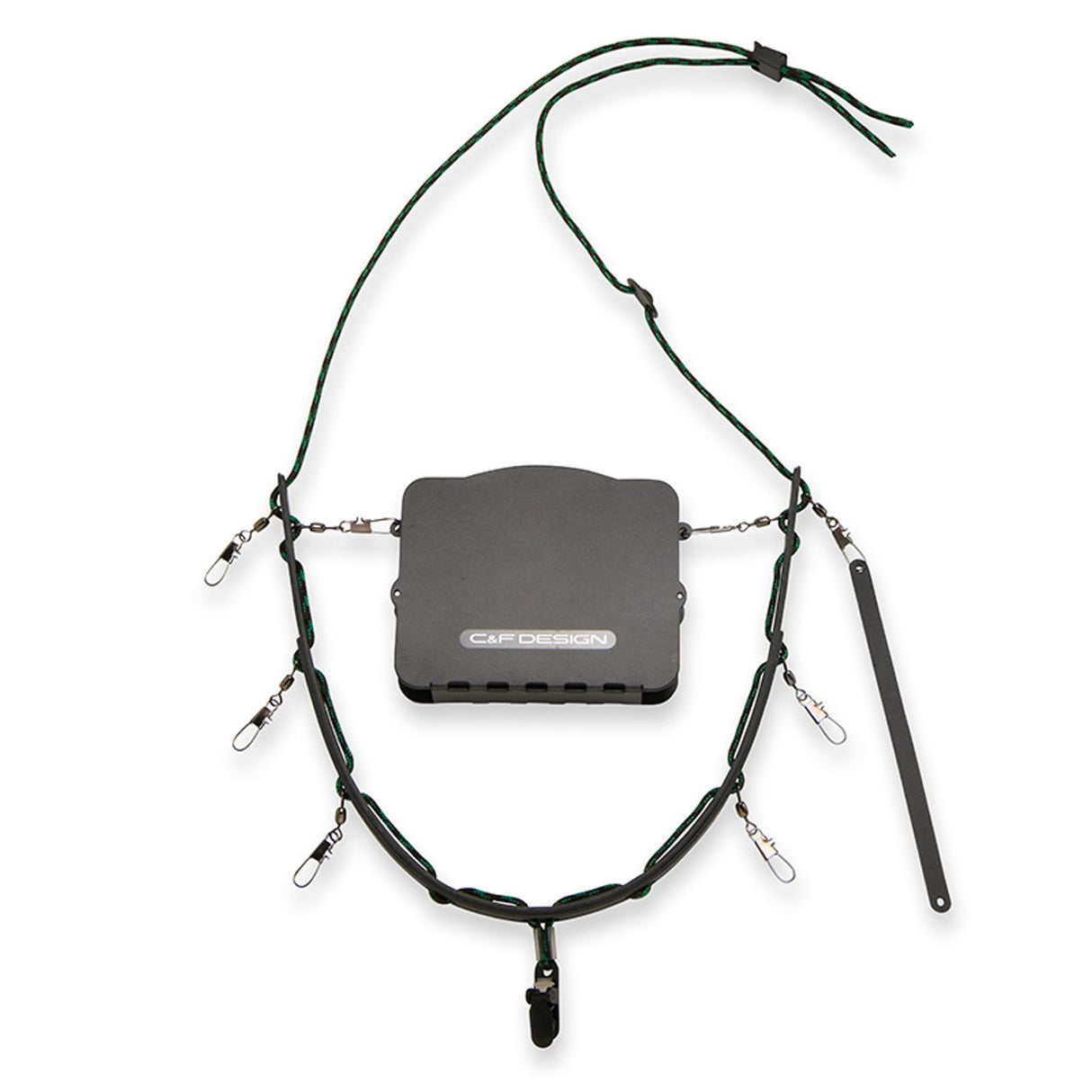 C&F Design Lanyard with Universal System Fly Patch - Grey