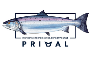 Primal Artist Tee Salmon - White