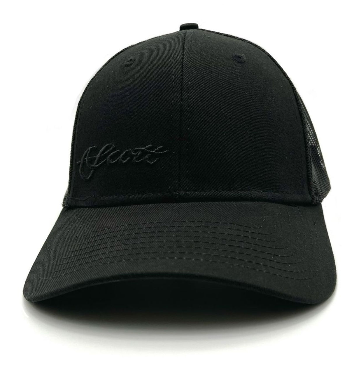 Scott Fly Rod Co. All Black out Mesh Hat - Black