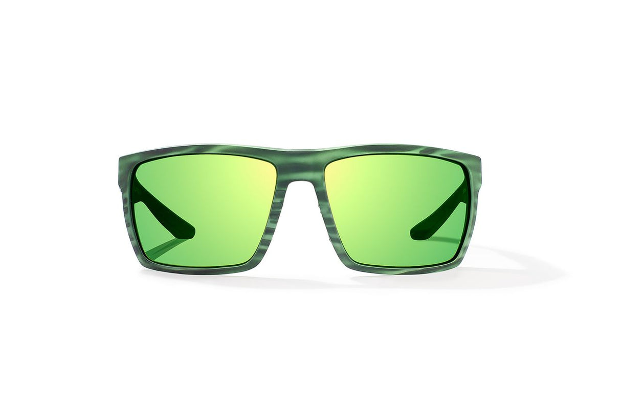 Bajio Stiltsville - Polycarbonate - Green Stripe Matte Green Mirror