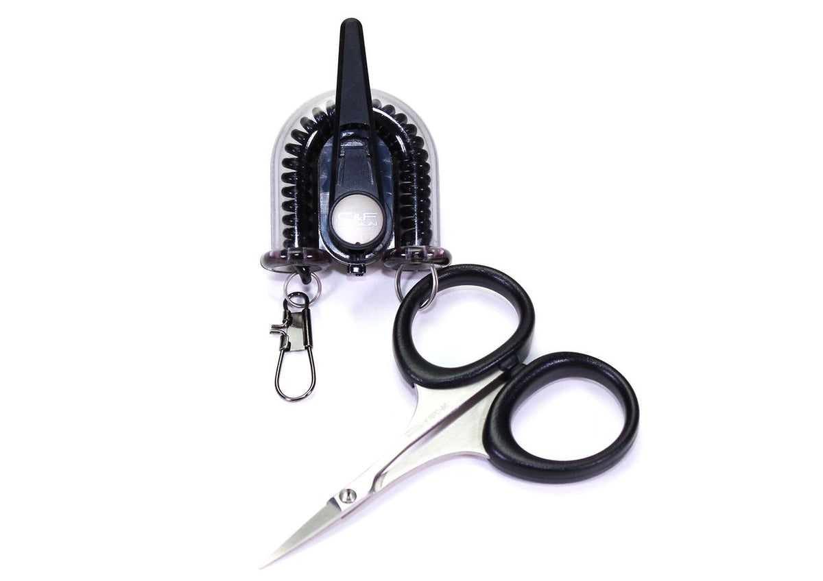 C&F Design 2-in-1 Retractor/Scissors - Smoke